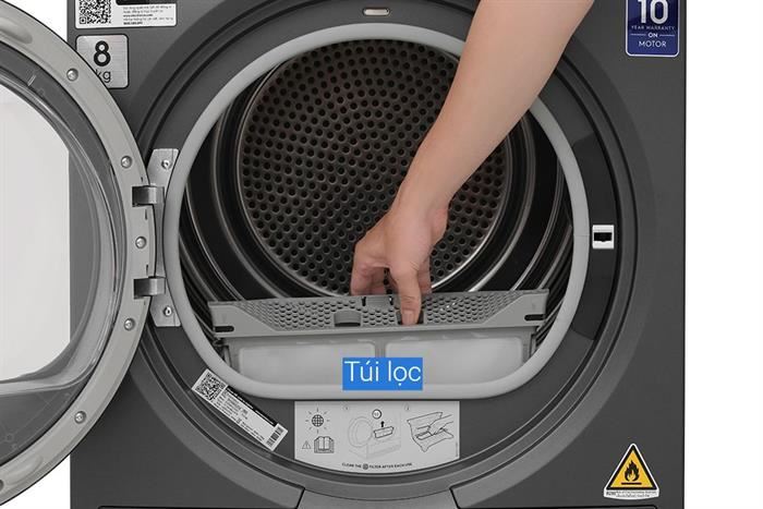 Máy Sấy Bơm Nhiệt Electrolux UltimateCare 8 Kg EDH803J5SC